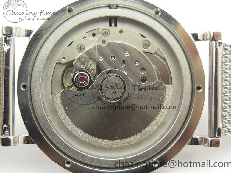 MIROTIME 0307 Portofino IW356501 SS V3 MK 1:1 Best Edition Blue Dial On SS Mesh Bracelet MIYOTA Timeless 7194